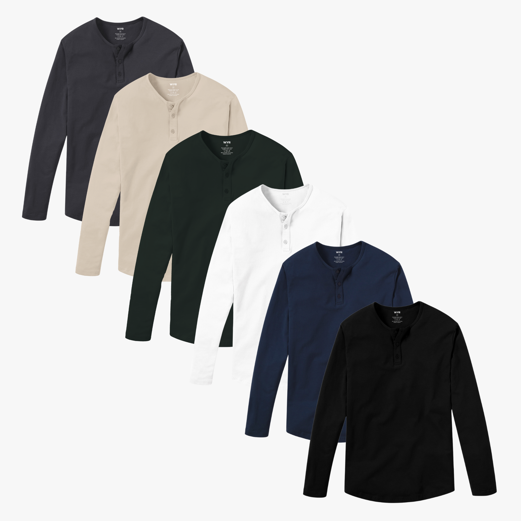 Seasonal LS Henley 6-Pack