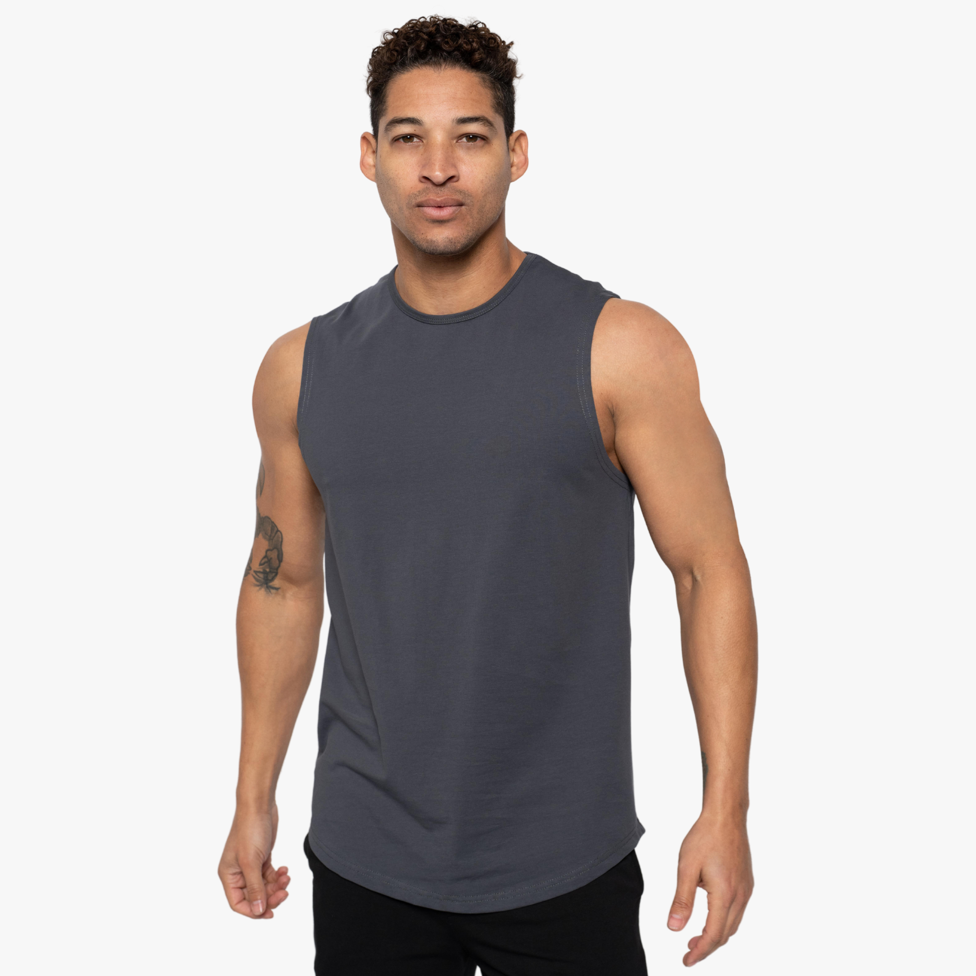 Sleeveless Curve Crew - Final Sale
